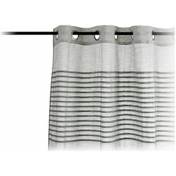 Gardiner - Presentdekor - Set om 6 - Ljusgrå - 140 x 260 cm - Öljetter - Modern design