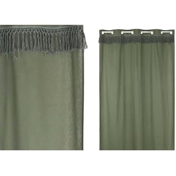 Gardin - ESPRIT - Flerfärgad - 140 x 260 cm - Inomhus - Grön