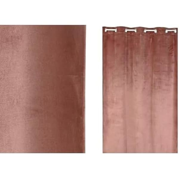 Gardin - ESPRIT - Ljusrosa - 140 x 260 cm - Flerfärgad - Inomhus