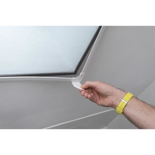Fönstermygga i glasfiber med magnetram - Schellenberg - 120 x 120 cm - Vit