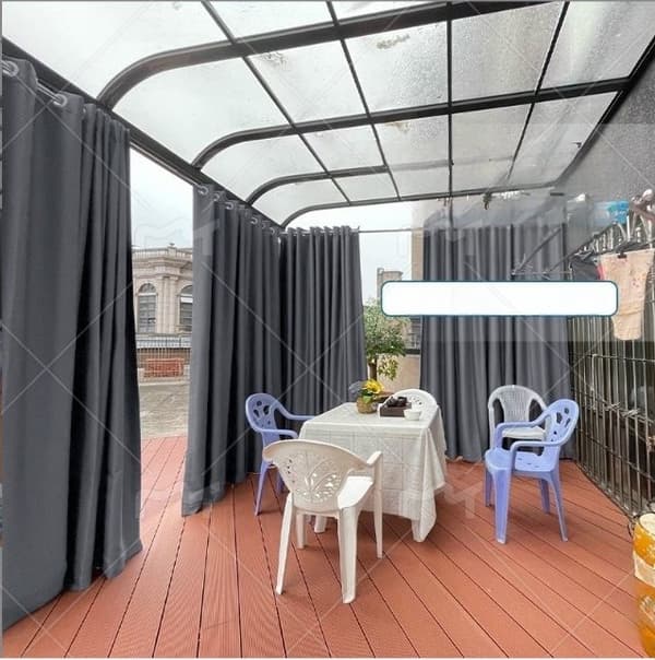 INF Udendørs pavillon gardiner (2,0x2,5m med kroge/enkelt panel)