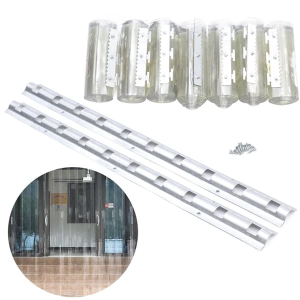 Strips PVC Transparent Gardin, Holdbart Materiale, Nem at Installere, Effektiv Rummelig Divider