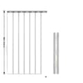 Miniatyrbild 1 av 2: Vindskyddande PVC-stripgardin, energieffektiv, klar sikt,91x243cm 7ST