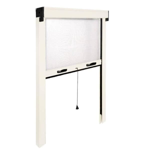 Vertikalt myggnätsfönster 140 x 170 h vitt