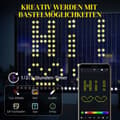 Pikkukuva 4 / 11: Rootz -verho 400 LED -valolla - merkkijonovalot - dynaaminen valaistus - musiikin synkronointi - Wi -Fi -ohjaus - 300 cm x 300 cm