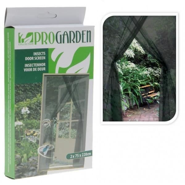 Myggnät för dörr - PROGARDEN - 2 X 75 X 220cm - fästlist 660cm