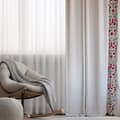 Miniatyrbild 6 av 7: Gardin | DARLA | med broderade blommor | 140x250cm | 884196