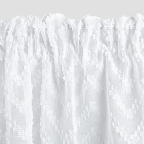 Verho | MIRA | kohokuvioitu voile valkoinen | 140X250cm | 742460