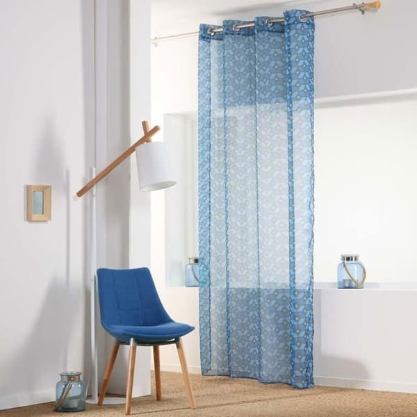 Panneau segel - Jodie - 140 x 240 cm - Blå - Syntetisk - Ögondubbar
