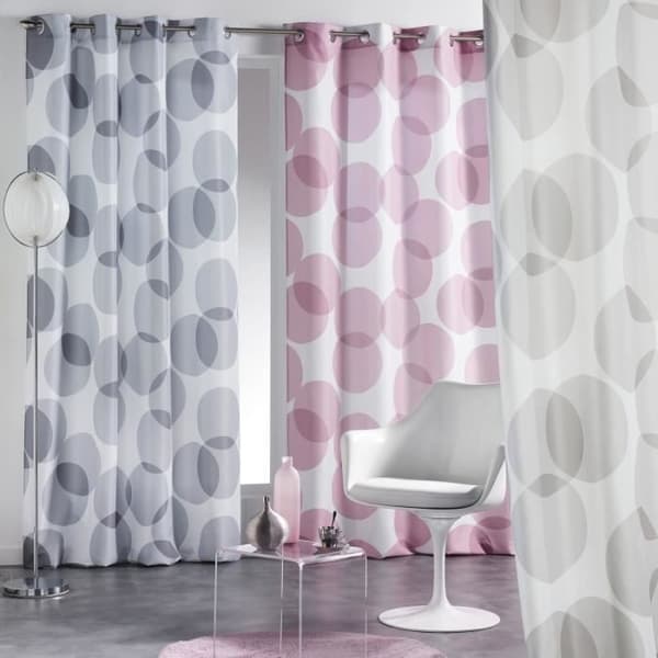 Gardinvind - Öglor - 140 x 240 cm - Reflecto - Olika färger - Rosa
