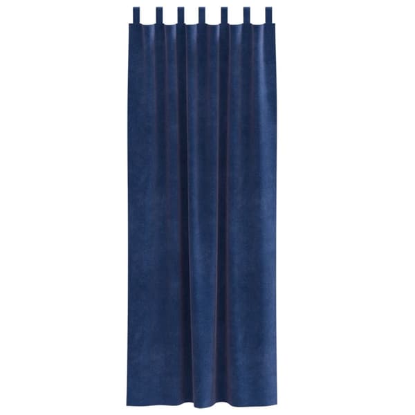 vidaXL Gardiner Mörkblå Polyester 140 x 225 cm Dekorativa Insatser