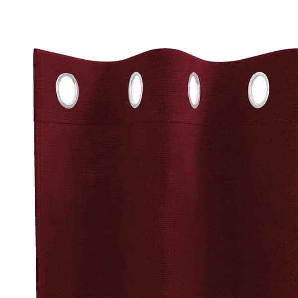 vidaXL Gardiner Vinröd Polyester 140 x 140 cm Dekorativa gardiner
