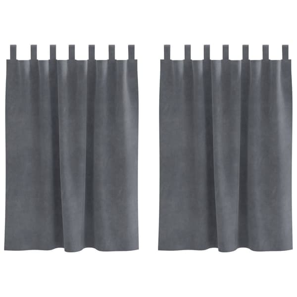 vidaXL Gardiner Super lysegrå Polyester 140 x 140 cm Dekorative indlæg