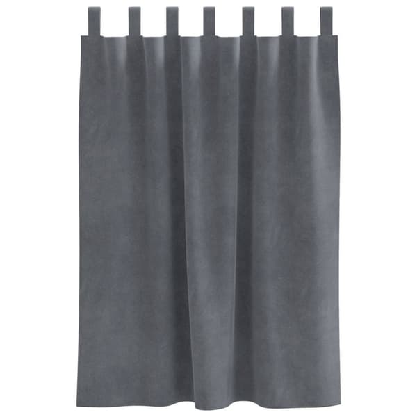 vidaXL Gardiner Super lysegrå Polyester 140 x 140 cm Dekorative indlæg
