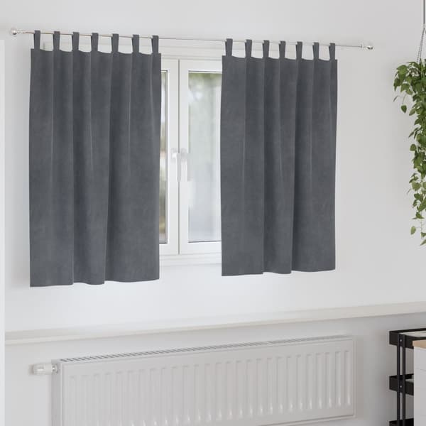 vidaXL Gardiner Super lysegrå Polyester 140 x 140 cm Dekorative indlæg