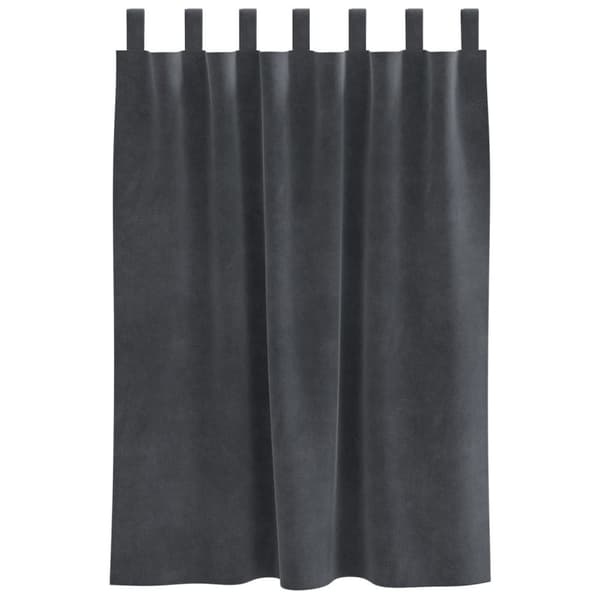 vidaXL Gardiner Ljusgrå Polyester 140 x 140 cm Dekorativa inläggningar