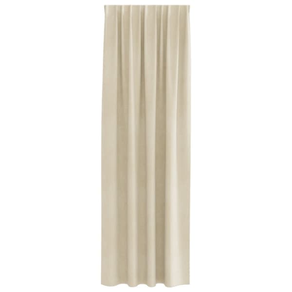 vidaXL Gardiner Cremefarvet Polyester 140 x 225 cm Dekorative Indlæg