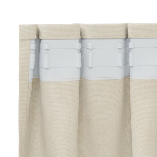 vidaXL Gardiner Cremefarvet Polyester 140 x 225 cm Dekorative Indlæg