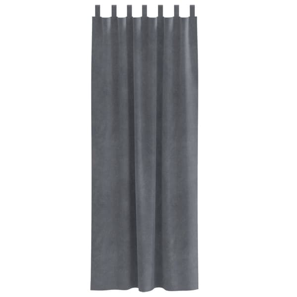 vidaXL Gardiner Super ljusgrå Polyester 140 x 260 cm Dekorativa inslag