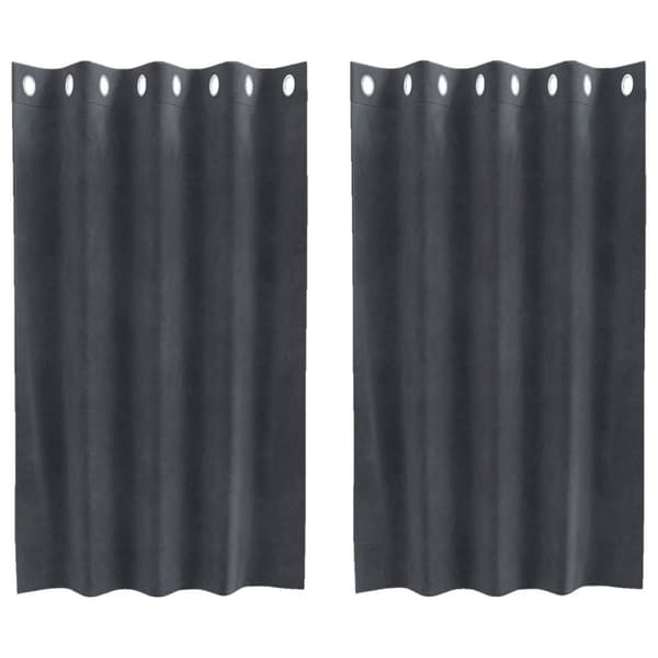 vidaXL Gardiner Ljusgrå Polyester 140 x 140 cm Hållbara