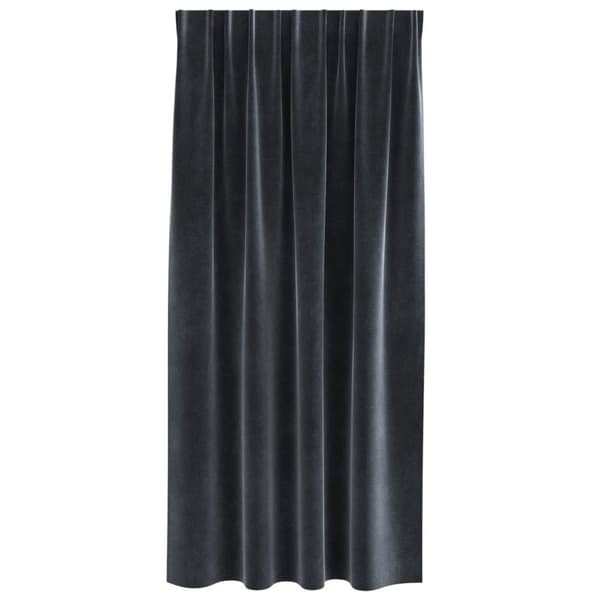 vidaXL Gardiner Mørkegrå Polyester 140 x 175 cm Draperier Rektangulær