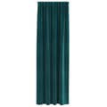 Miniatyrbillede 4 af 8: vidaXL Gardiner Mørk Grøn Polyester 140 x 225 cm Dekorative Indlæg