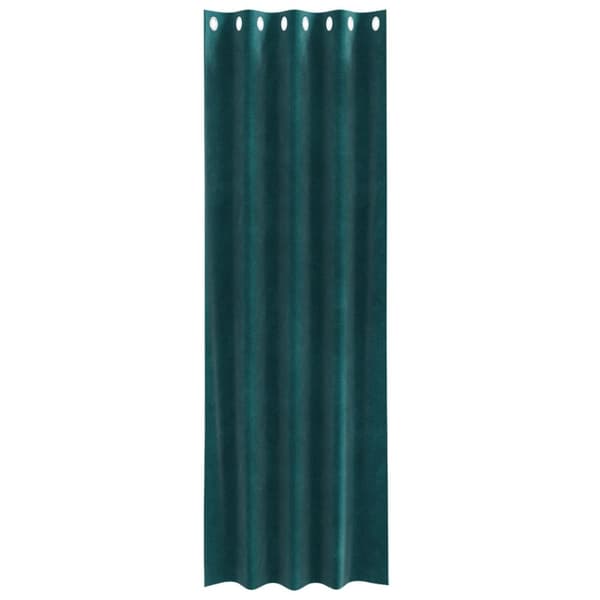 vidaXL Gardiner Mørke Grøn Polyester Medium Gardiner Rektangulær