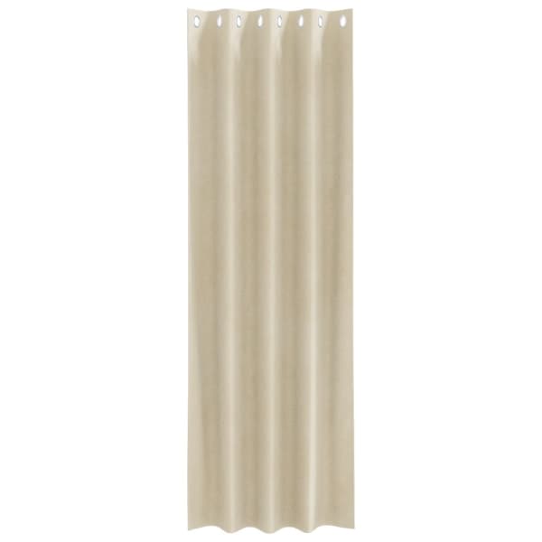 vidaXL Gardiner Grädde Polyester 140 x 245 cm Dekorativa Inläggningar