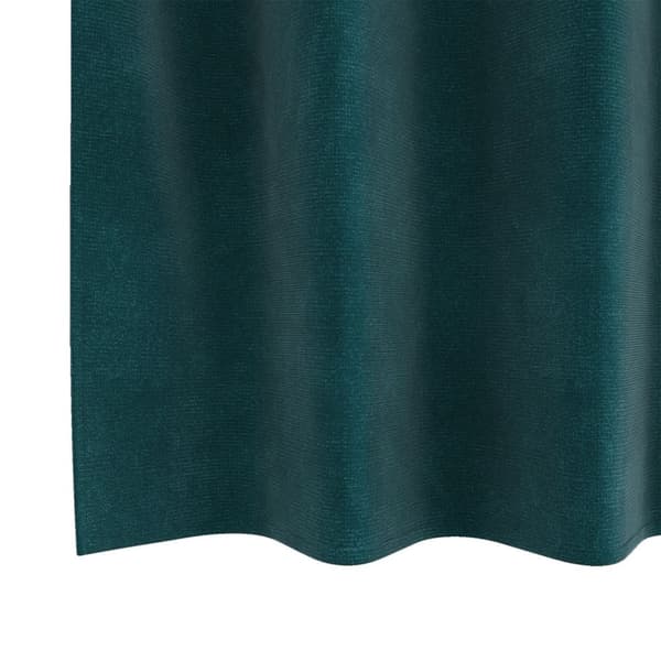 vidaXL Gardiner Mörkgrön Polyester Medium Gardiner Rektangulär