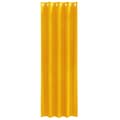 Miniatyrbillede 4 af 8: vidaXL Gardiner Sennepsgul Polyester 140 x 260 cm Dekorative Gardiner