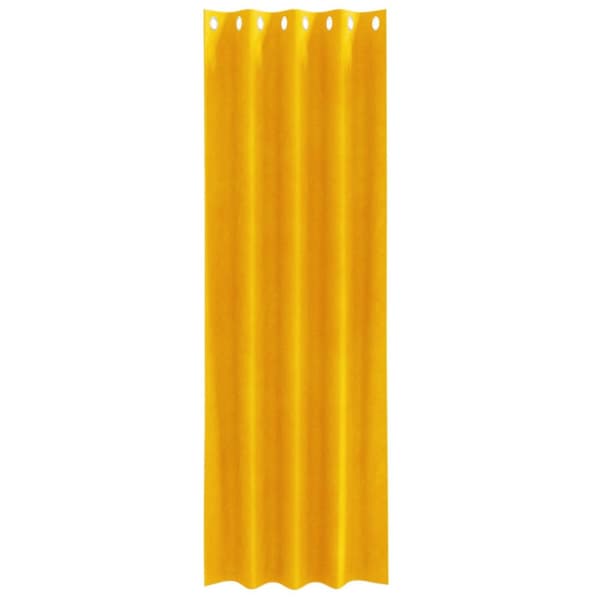 vidaXL Gardiner Sennepsgul Polyester 140 x 260 cm Dekorative Gardiner