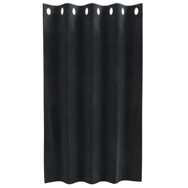 vidaXL Gardiner Sort Polyester 140 x 140 cm Dekorative Indlæg