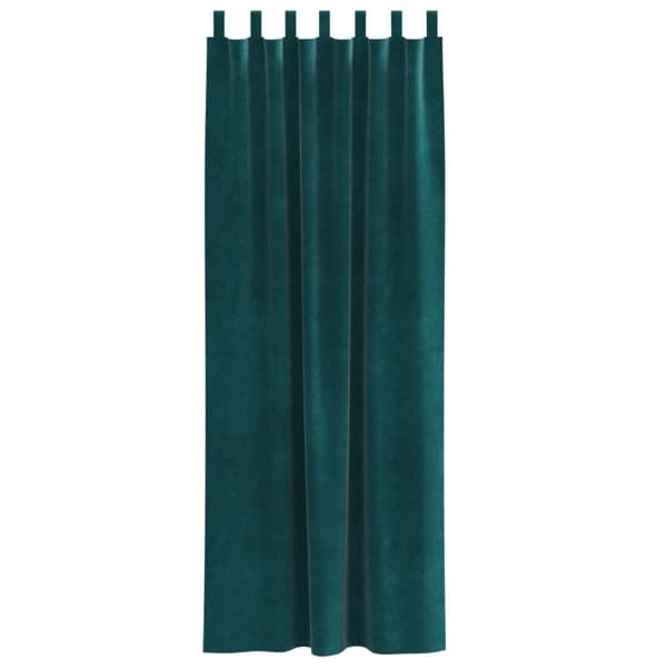 vidaXL Gardiner Mørkegrøn Polyester 140 x 260 cm Dekorative indlæg