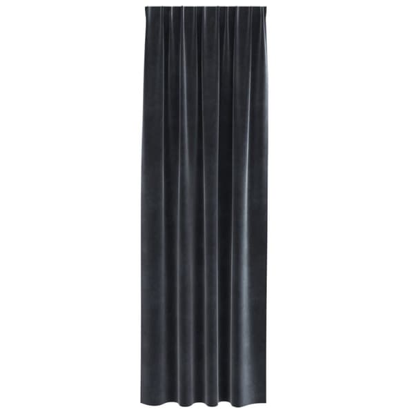 vidaXL Gardiner Mörk grå Polyester 140 x 245 cm Ljuddämpande