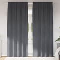 Miniatyrbillede 2 af 8: vidaXL Gardiner Super lysegrå Polyester 140 x 260 cm Gardiner
