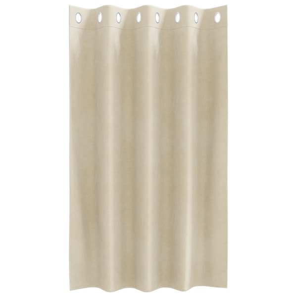 vidaXL Blackout Gardiner med Øyekroker 2 stk Krem Velvet