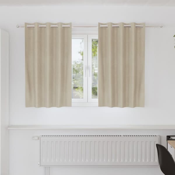 vidaXL Blackout Gardiner med Øyekroker 2 stk Krem Velvet