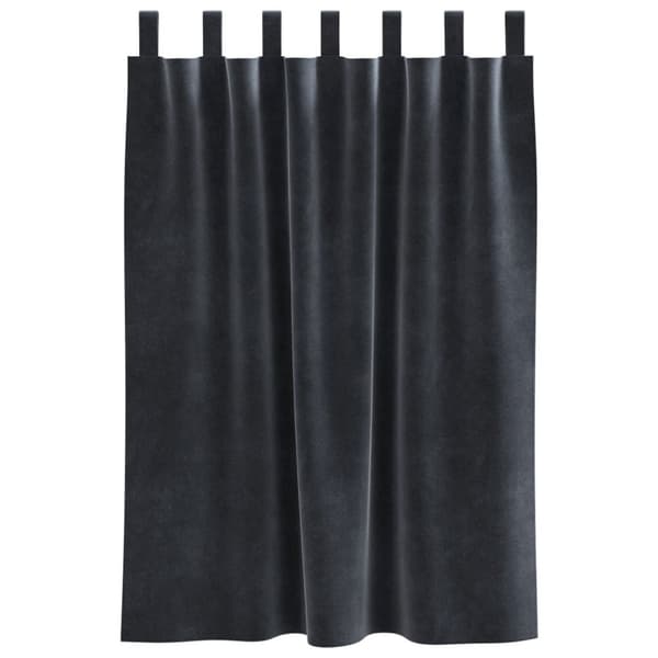 vidaXL Gardiner Mörkgrå Polyester 140 x 140 cm Gardiner Rektangulär