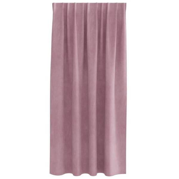 vidaXL Blackout Gardiner med Top Tape 2 stk Mørk Rosa Fløyel
