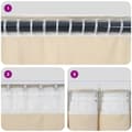 Miniatyrbillede 7 af 8: vidaXL Gardiner Senegul Polyester 140 x 225 cm Holdbare Gardiner