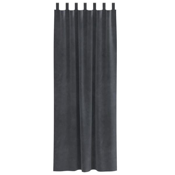 vidaXL Gardiner Ljusgrå Polyester 140 x 260 cm Dekorativa Inläggningar