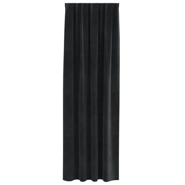 vidaXL Gardiner Sort Polyester 140 x 245 cm Dekorative Indlæg