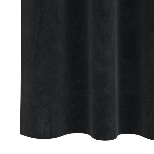 vidaXL Gardiner Sort Polyester 140 x 245 cm Dekorative Indlæg