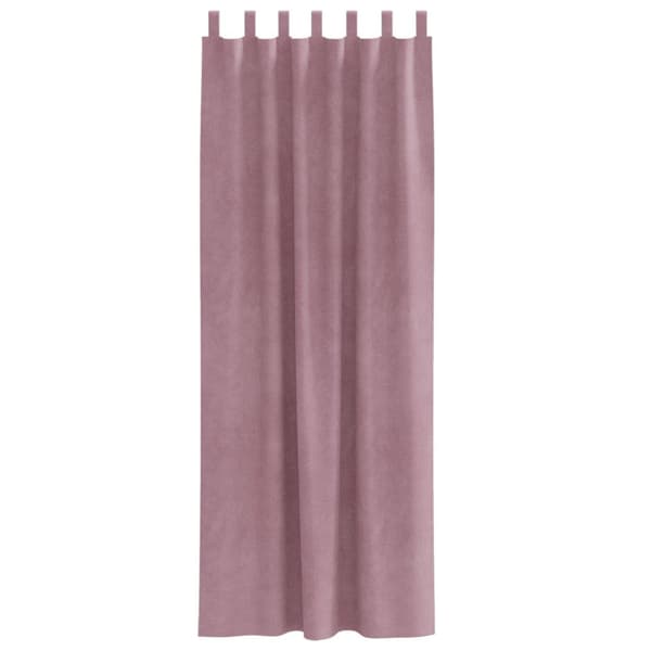 vidaXL Gardiner Mørkerød Polyester 140 x 260 cm Mørkerøde Gardiner