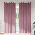 Miniatyrbillede 2 af 7: vidaXL Gardiner Mørkerød Polyester 140 x 260 cm Mørkerøde Gardiner