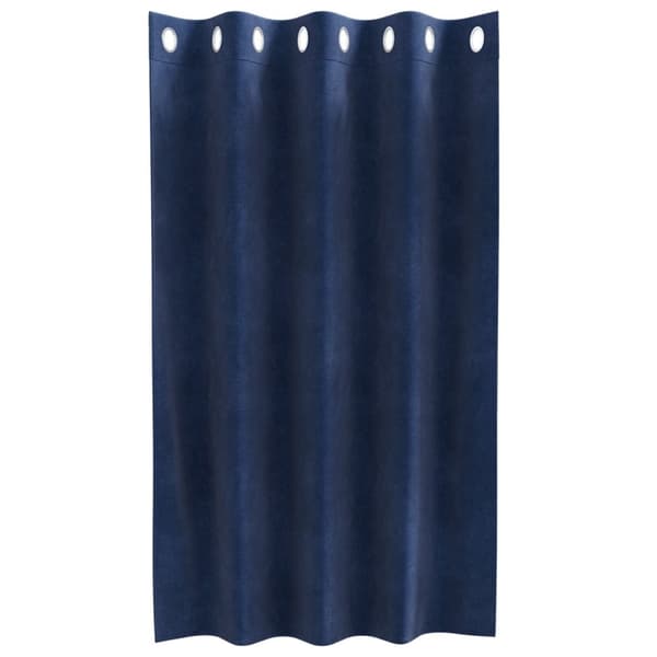 vidaXL Gardiner Mörkblå Polyester 140 x 140 cm dekorativa detaljer
