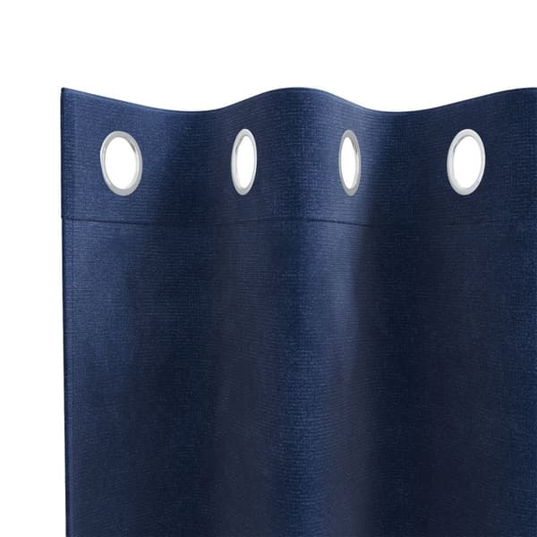 vidaXL Gardiner Mørkeblå Polyester 140 x 175 cm Dekorative Indlæg