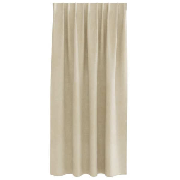 vidaXL Gardiner Cremefarvet Polyester 140 x 175 cm Letvægts Gardiner