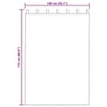 Miniatyrbillede 7 af 7: vidaXL Gardiner Sort Polyester 140 x 175 cm Dekorative indlæg