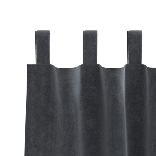 vidaXL Gardiner Ljusgrå Polyester 140 x 175 cm Tab Top Gardiner